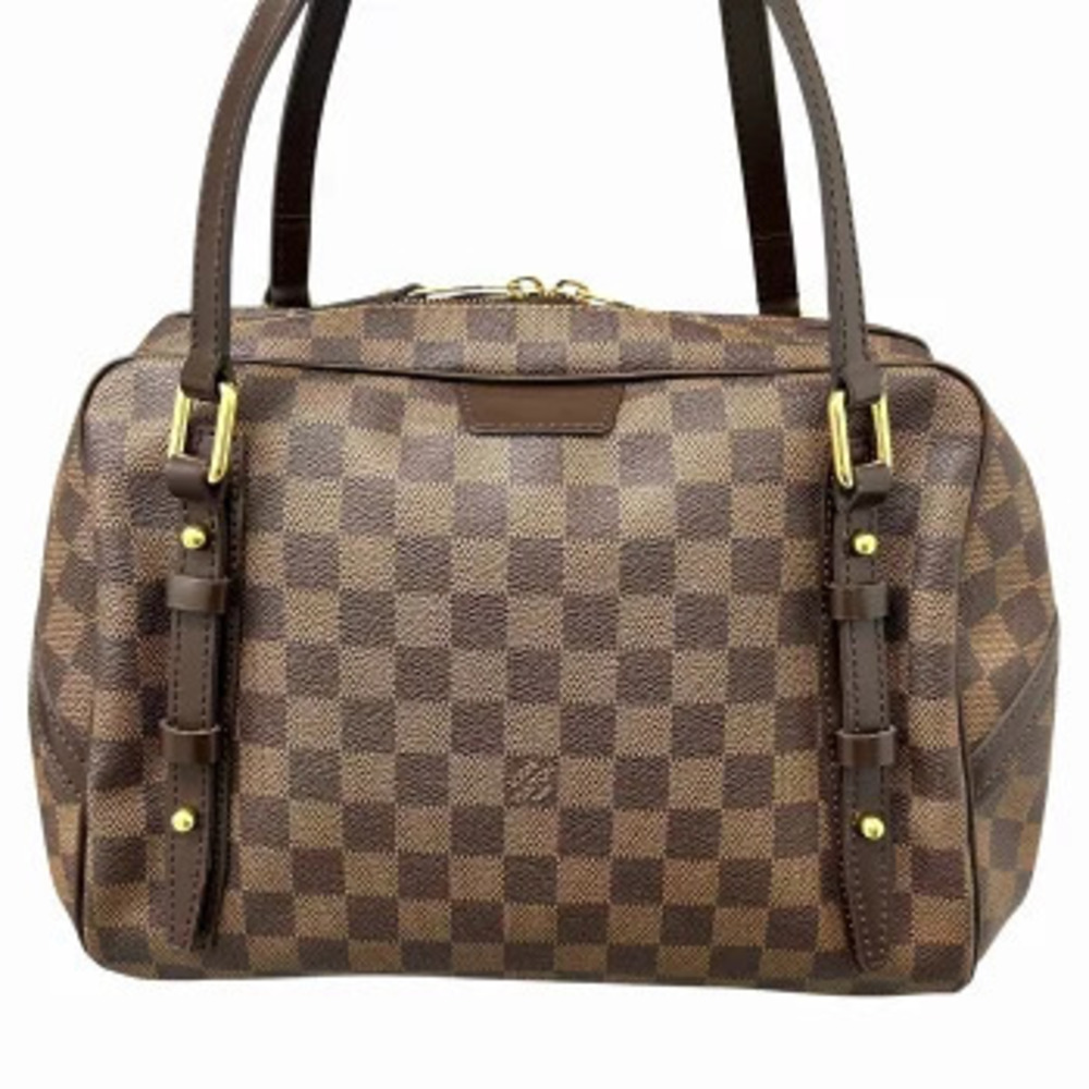 LOUIS VUITTON Damier Rivington Handbag Tote Bag Brown